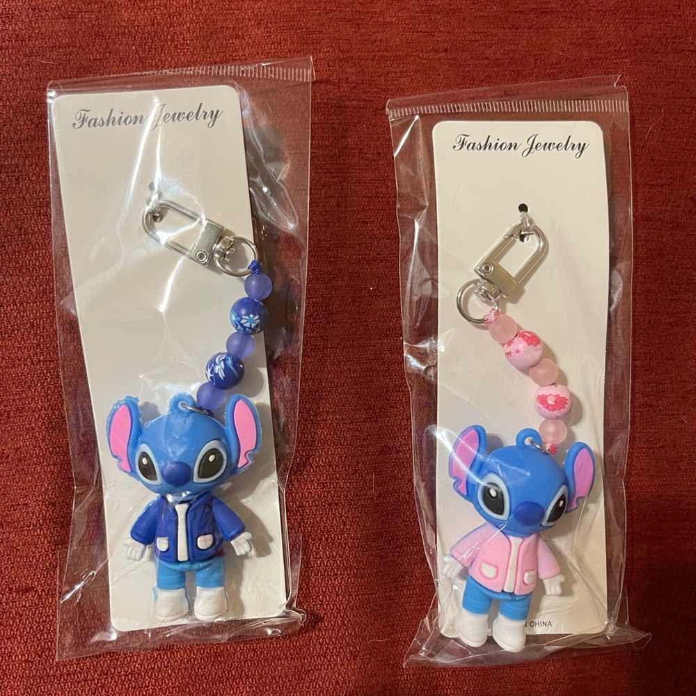 Stitch Keychain Bag Charm NWT
